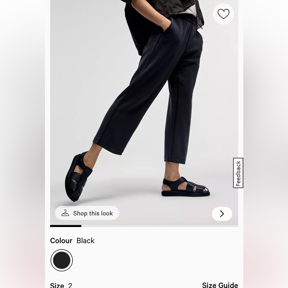 Softstreme high rise straight leg cropped